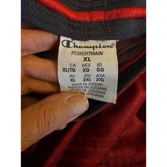 Champion Men's XL Red Powertrain Vapor Athletic Elastic Waist Drawstring‎ Shorts - Picture 2 of 9
